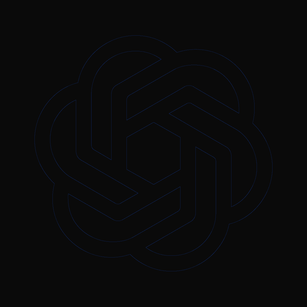Stylized line drawing of the OpenAI GPT-5 Core
