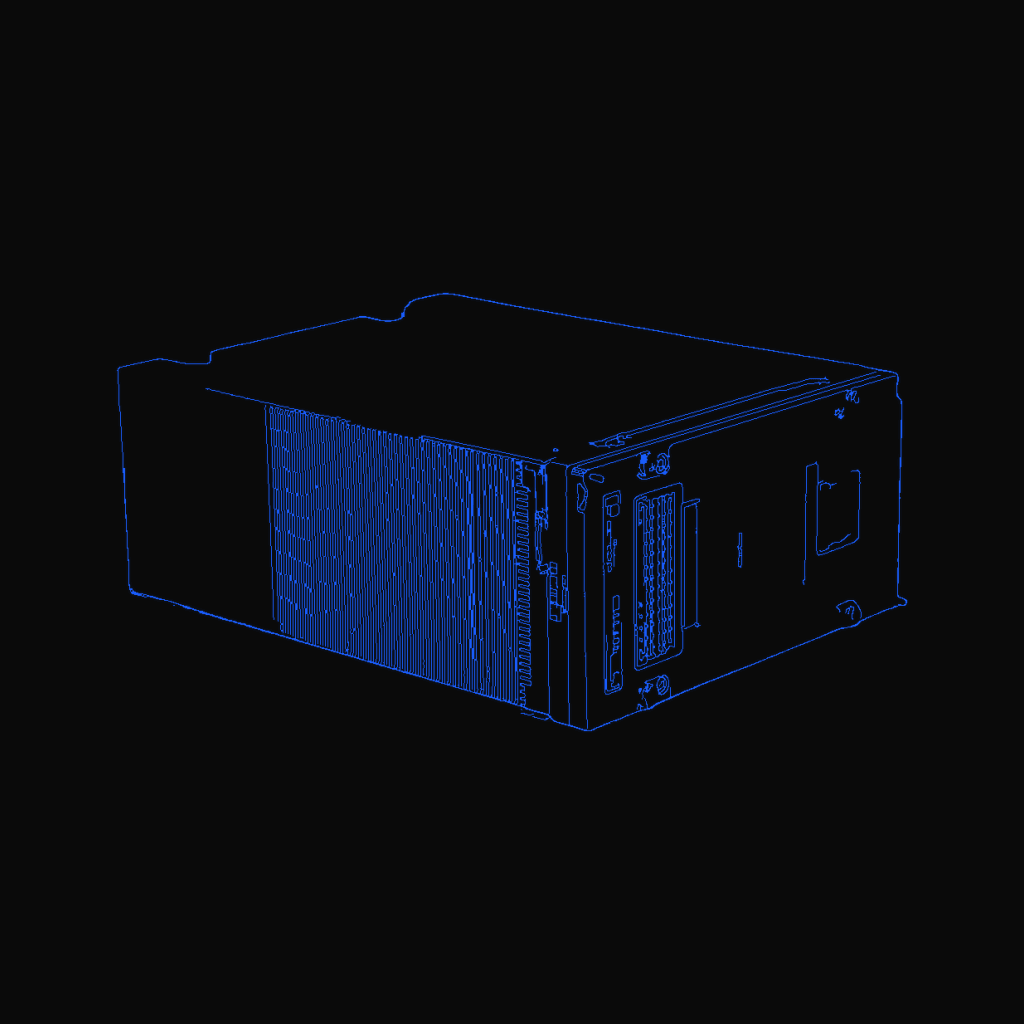 Stylized line drawing of the NVIDIA B200