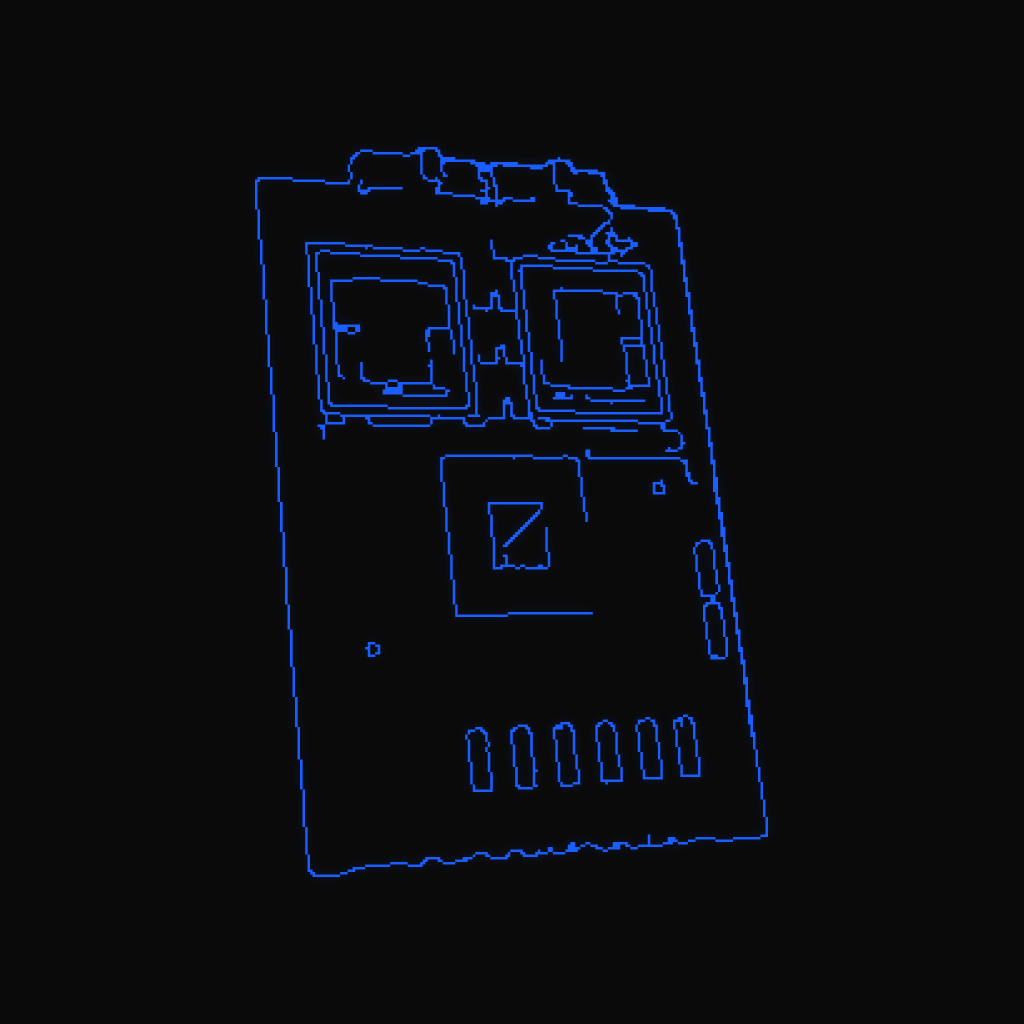 Stylized line drawing of the NVIDIA GB200