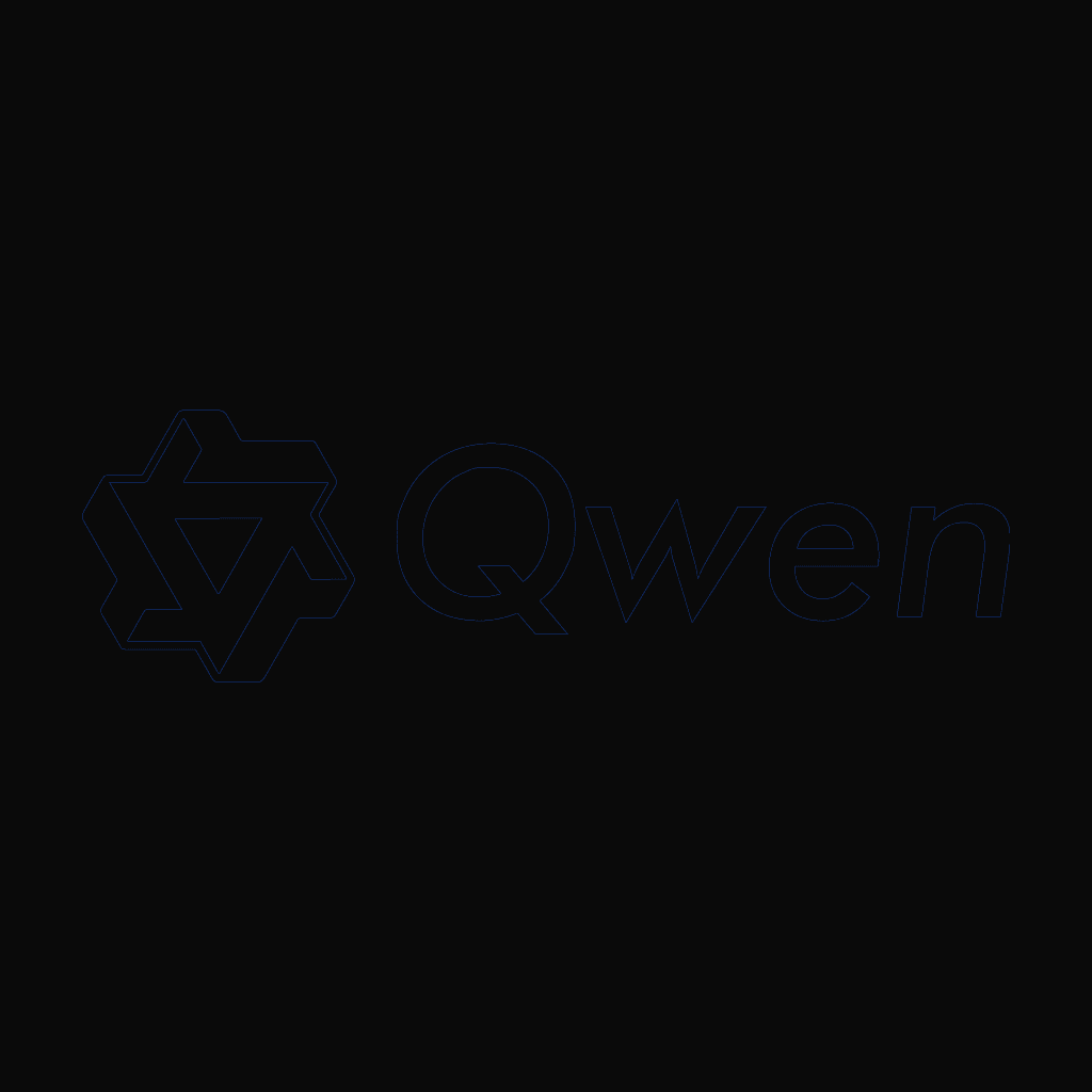Stylized line drawing of the Alibaba Qwen3-72B-Instruct (Q4 quant)