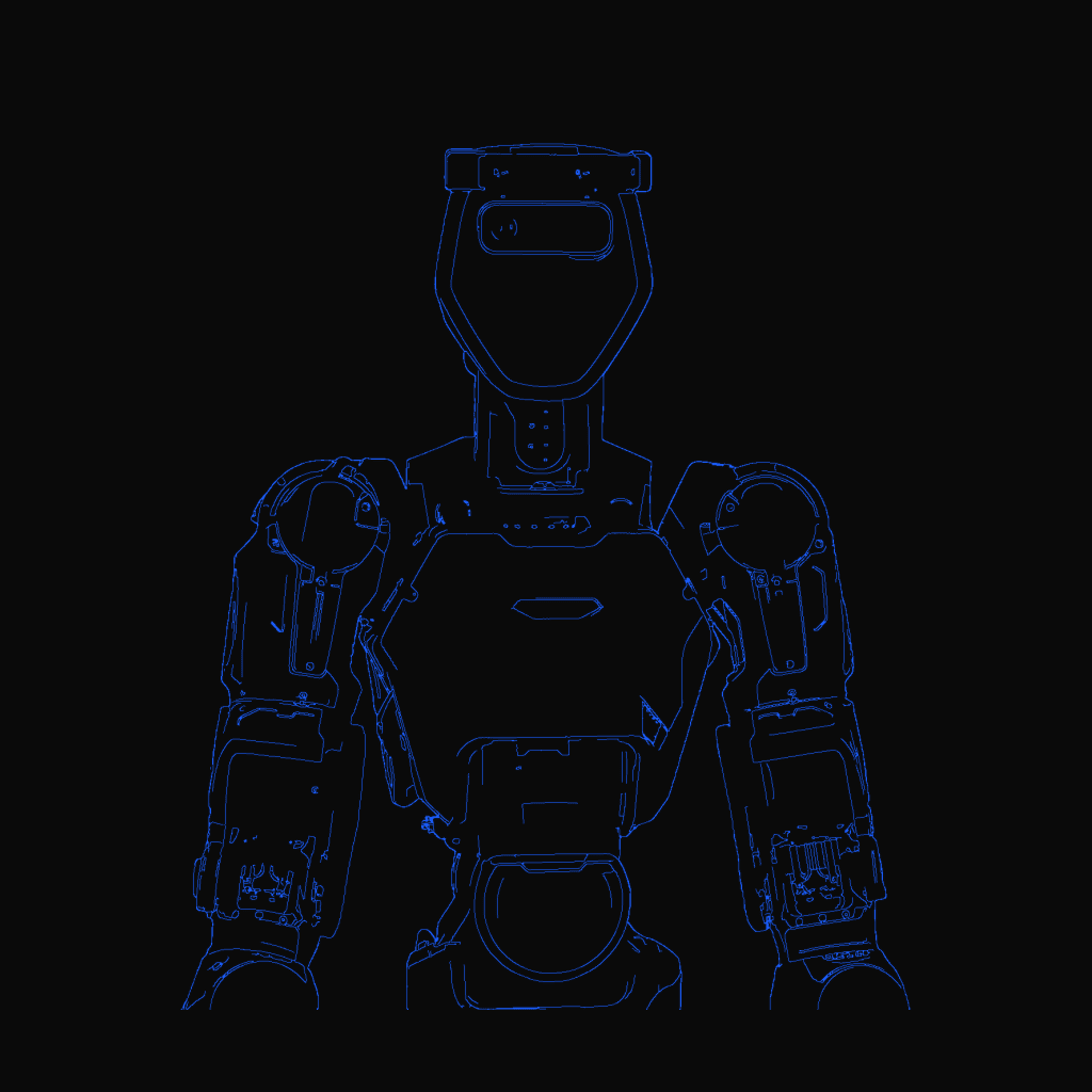Stylized line drawing of the Sanctuary AI Phoenix